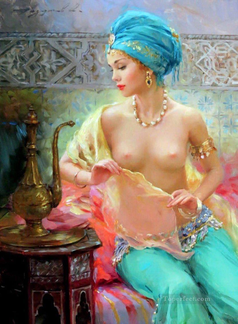 Beautiful Girl KR 039 Impressionist nude Oil Paintings